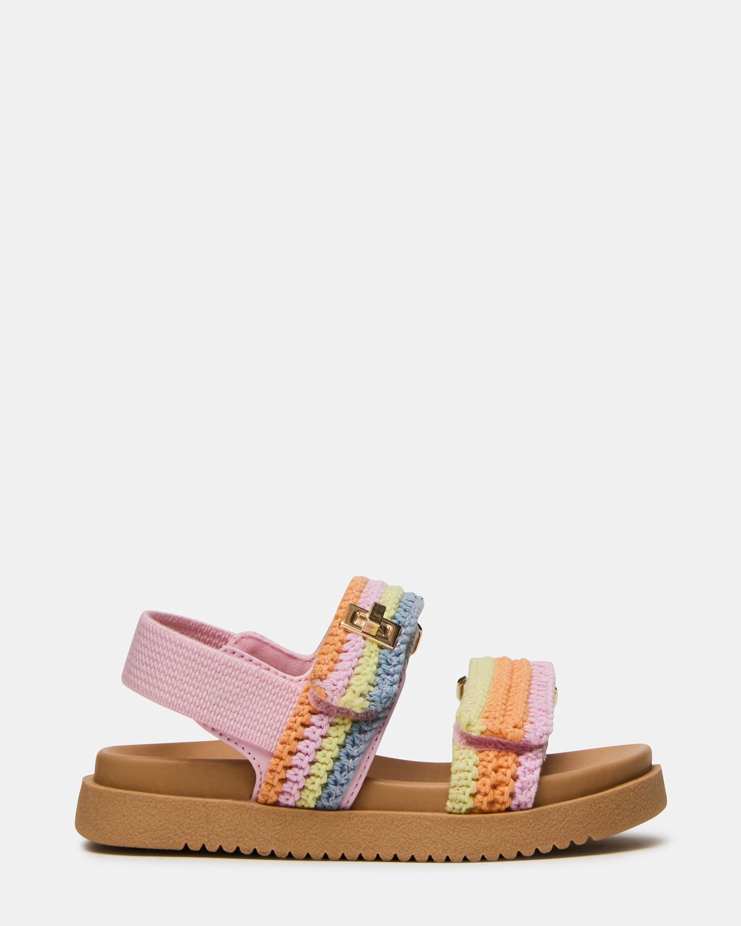Toddlers' MONA Pastel Multi Girls' Flatform Sandal | Steve Madden