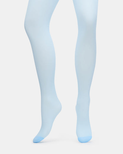 BLAIR SHEER TIGHTS LIGHT Blue Women's Footed Sheer Mesh Tights | Steve Madden