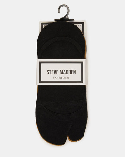 SPLIT TOE LINER SOCKS BLACK/NUDE