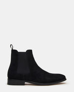 ALDAIR Black Suede Chelsea Men's Ankle Boot | Steve Madden