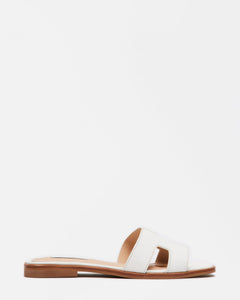 WHITE LEATHER
