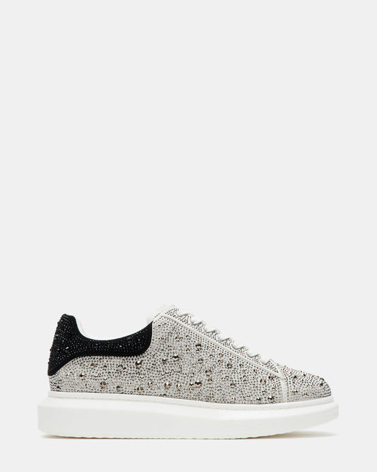 ICEBOX Silver Multi Men's Low-Top Lace-Up Sneaker | Steve Madden