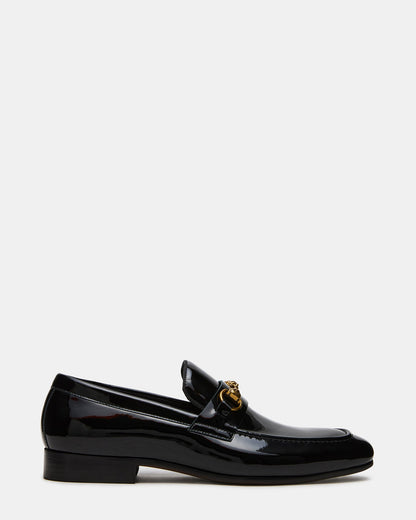 JAKIRO Black Patent Slip-On Dress Men's Loafer | Steve Madden