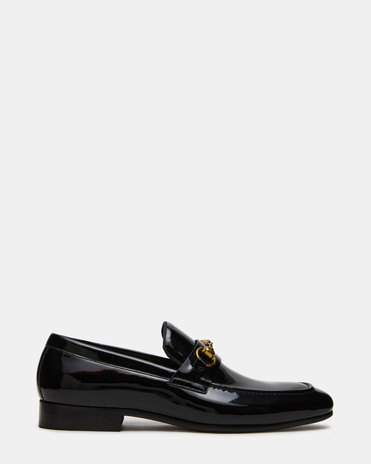JAKIRO Black Patent Slip-On Dress Men's Loafer | Steve Madden