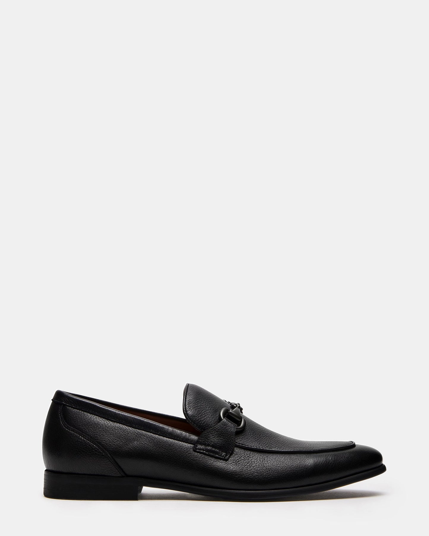 JAYSHAN Black Leather Men's Dress Loafer | Steve Madden