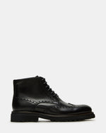 KODA Black Leather Lace-Up Men's Ankle Boot | Steve Madden