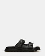 LUXOR Black Slide Footbed Men's Sandal | Steve Madden
