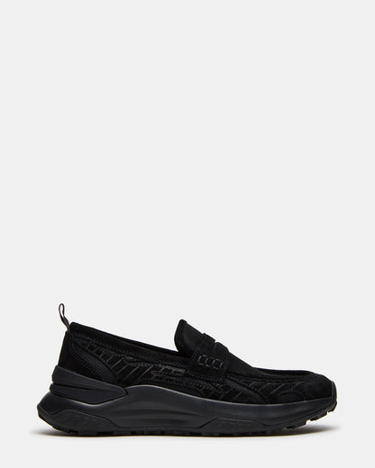 PARRISH Black Low-Top Slip-On Men's Sneaker | Steve Madden