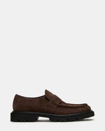RADKIN Brown Suede Slip-On Dress Men's Loafer | Steve Madden