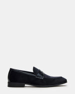 YARDLY Black Velvet Slip-On Men's Dress Loafer | Steve Madden