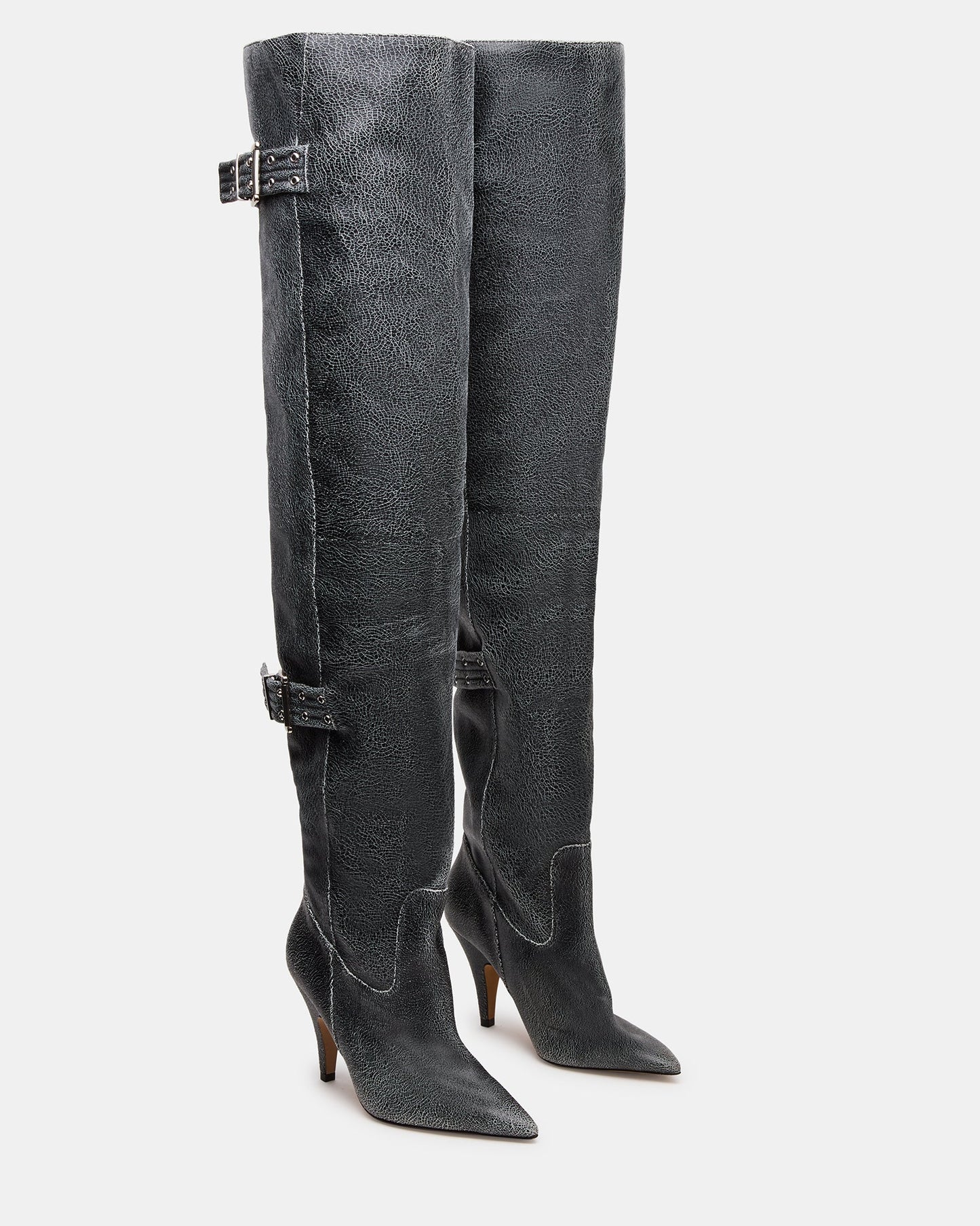 BADDIE BLACK DISTRESSED