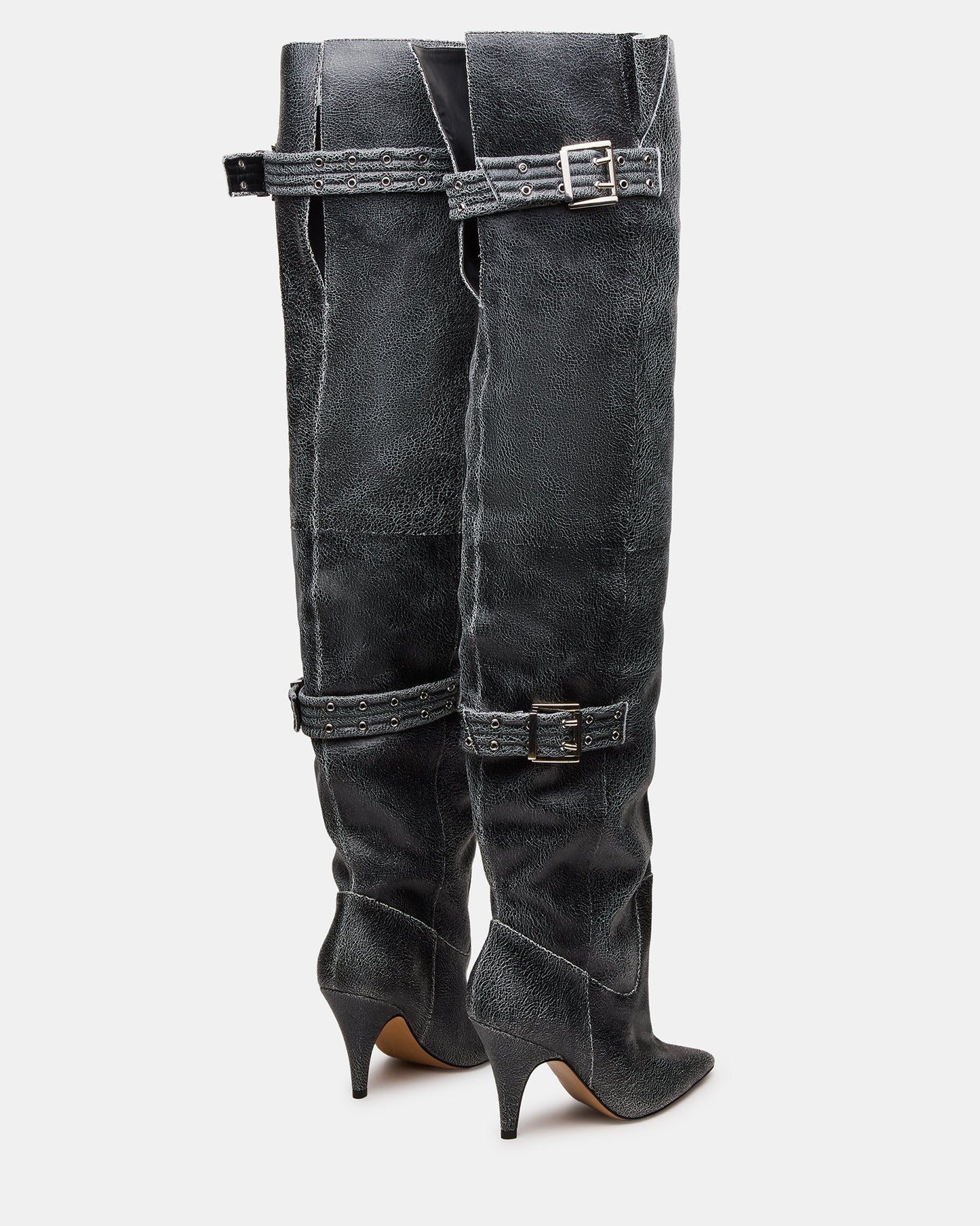 BADDIE BLACK DISTRESSED