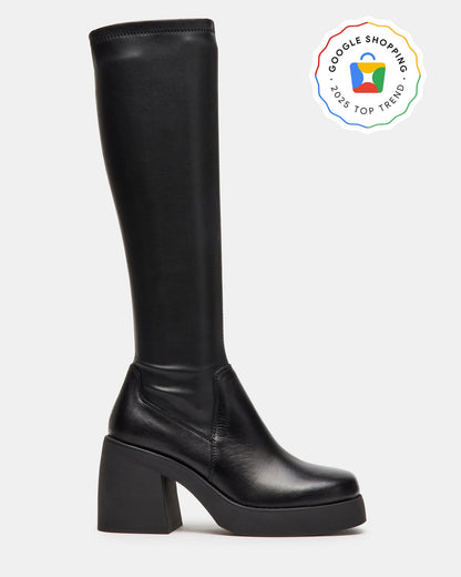BERKLEIGH Black Women's Knee High Boot | Steve Madden