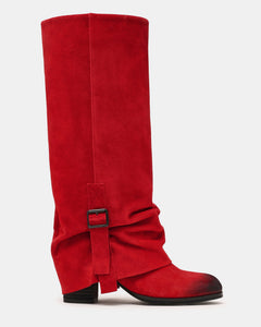 RED SUEDE