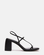 DIORA Black Women's Strappy Square-Toe Heel | Steve Madden