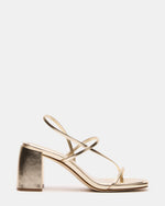 DIORA Gold Women's Strappy Square-Toe Heel | Steve Madden