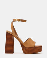 FLORIA Banana Leather Women's Platform Square-Toe Block Heel | Steve Madden