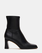 HARP Black Square-Toe Block Heel Women's Ankle Boot | Steve Madden