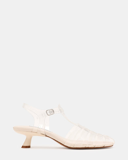 JELINA Clear Fisherman Jelly Strappy Women's Kitten Heel | Steve Madden
