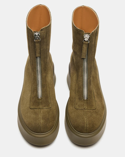 JONES OLIVE SUEDE