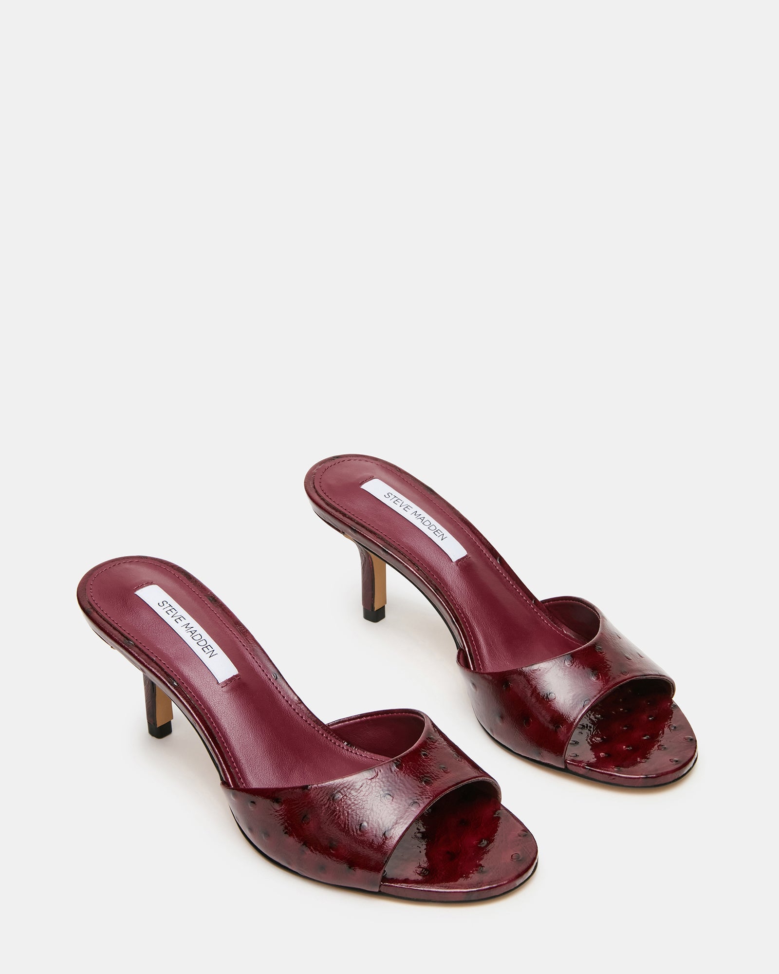 KENDRIX OSTRICH WINE LEATHER