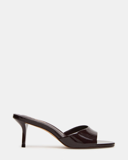 KENDRIX Brown Leather Women's Mule Heel | Steve Madden