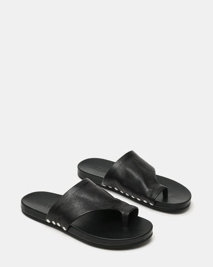 KESSEY BLACK LEATHER