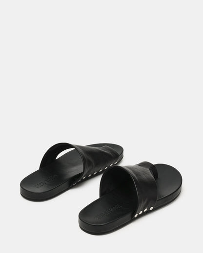 KESSEY BLACK LEATHER