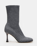 LORENZA Knit Grey Women's Ankle Boot | Steve Madden