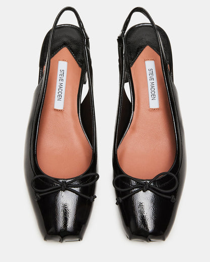 LOVED BLACK CRINKLE PATENT