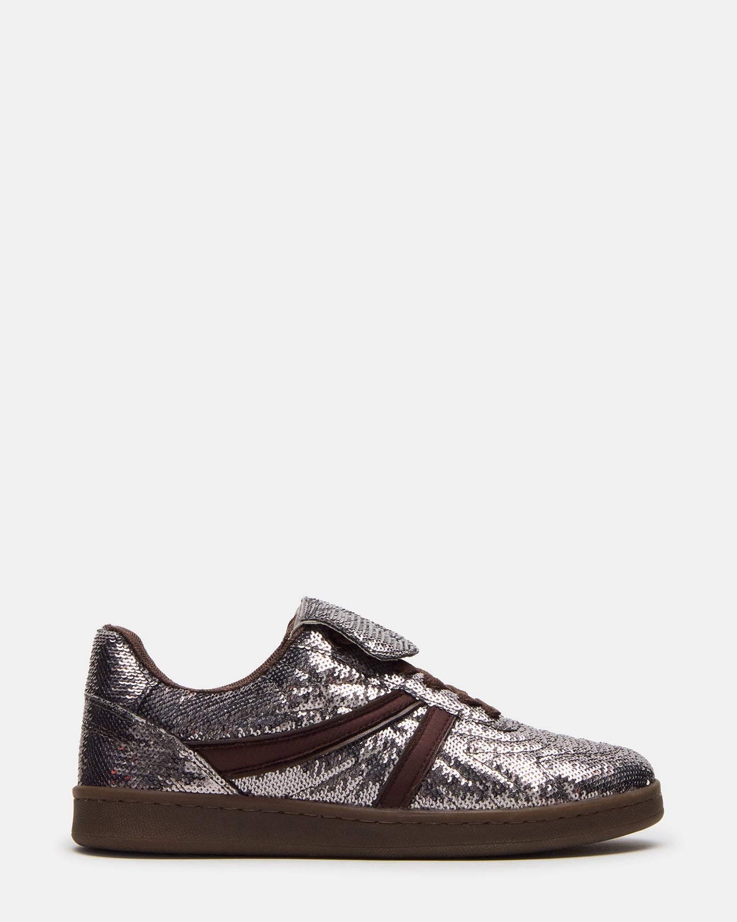 MADRID Sequin Pewter Low-Top Sneaker | Women's Sneakers | Steve Madden