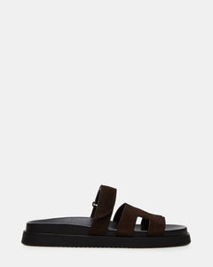 CHOCOLATE BROWN SUEDE