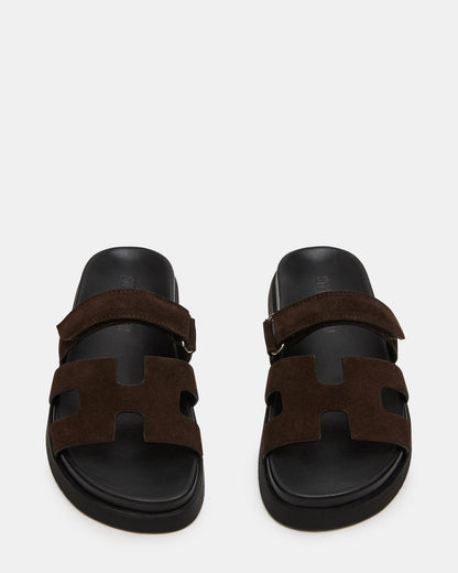 MAYVEN CHOCOLATE BROWN SUEDE