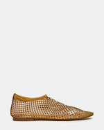MINO Gold Rhinestones Mesh Ballet Women's Ballet Flat | Steve Madden