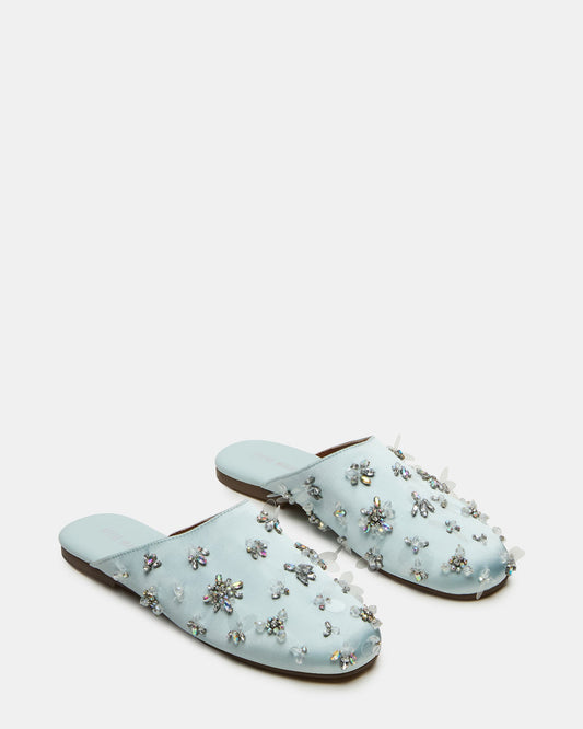 PEARSON BLUE SATIN RHINESTONES