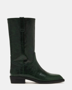 DARK GREEN LEATHER