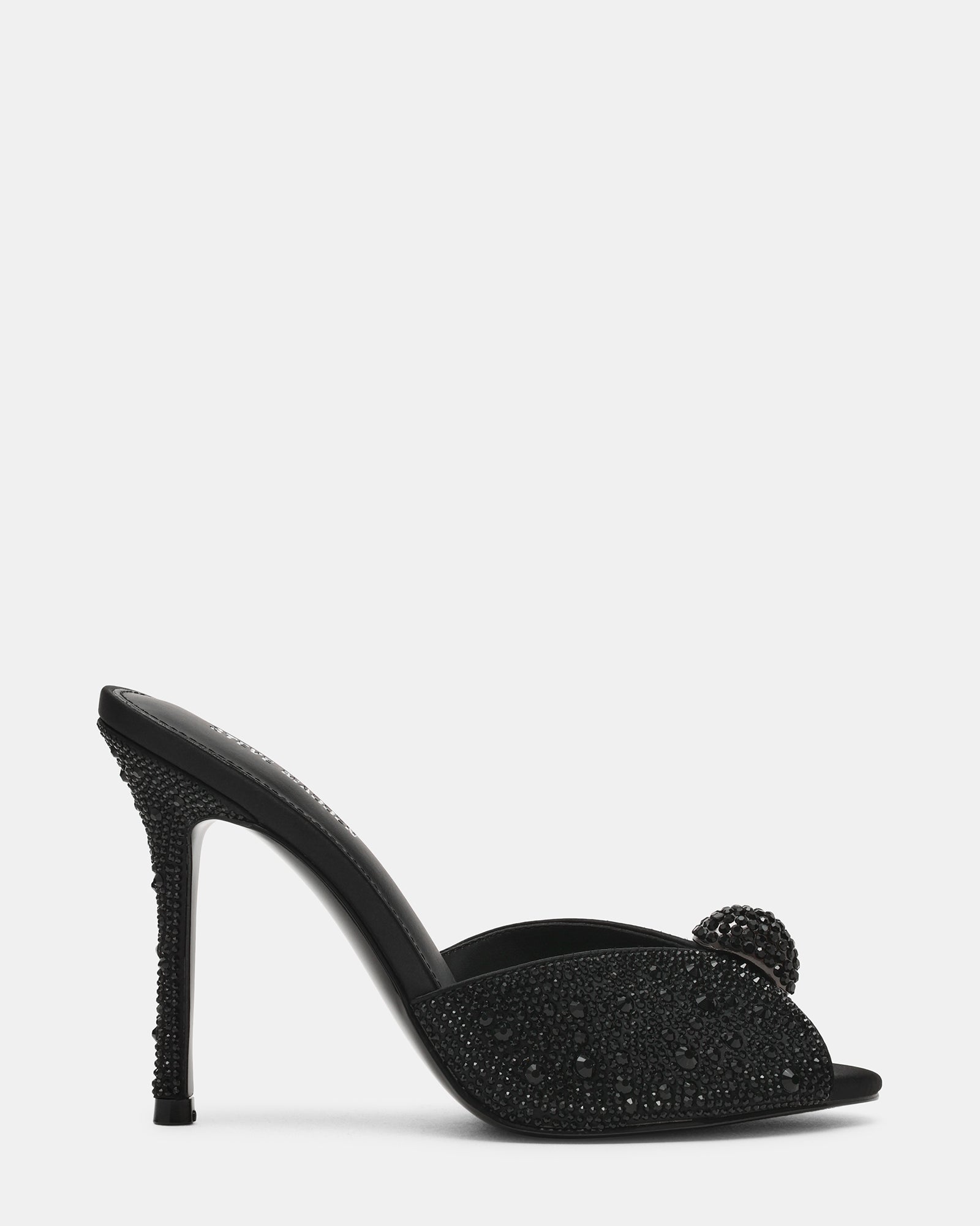 PRIYA Black Rhinestones Mule Women's Heel | Steve Madden