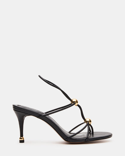 RAMOS Black Strappy Stiletto Women's Heel | Steve Madden