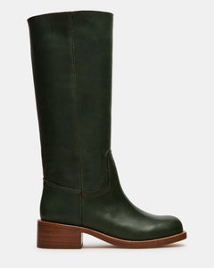 DARK GREEN LEATHER
