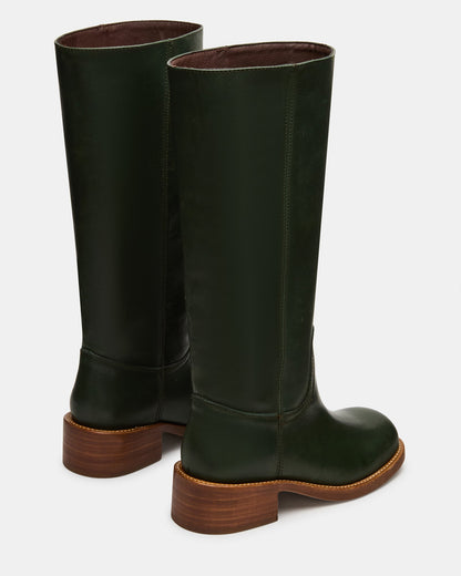 RIGGS DARK GREEN LEATHER