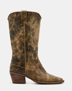 BROWN DISTRESSED