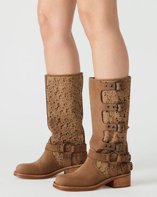 ROCKY FLORAL TAN NUBUCK