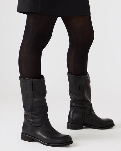 RUBEN BLACK LEATHER