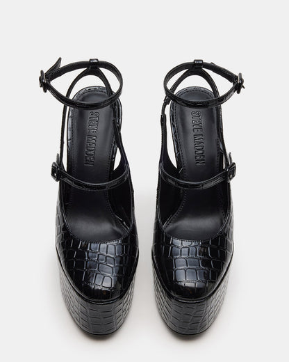 SCOTLYN BLACK CROCODILE