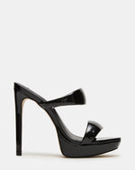 SUPERNOVA Black Platform Stiletto Mule Women's Heel | Steve Madden