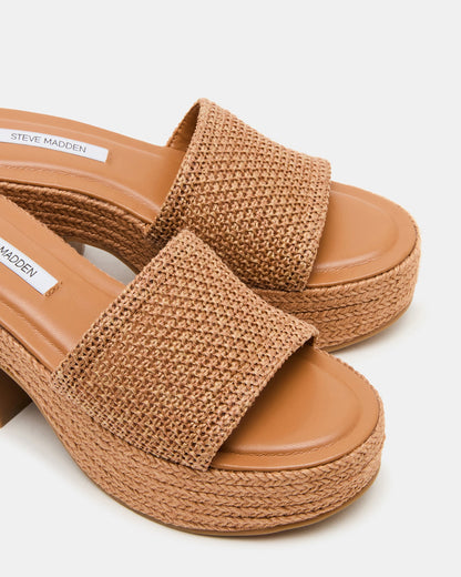 TRIPPY COGNAC RAFFIA